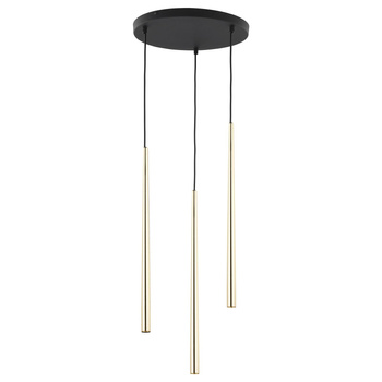 PIANO GOLD LAMPA WISZĄCA 3 PŁ