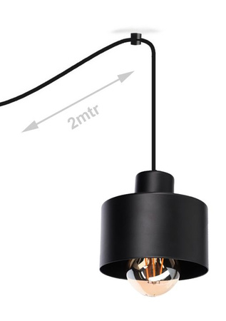 Lampa wisząca PAJĄK LOFT 4 czarna