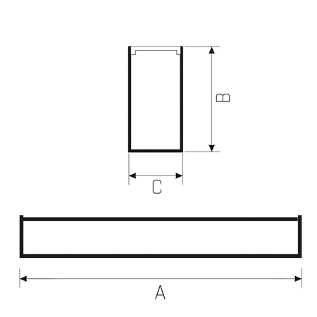 ALLDAY ASYMMETRIC 840 80W 230V 170cm 60st White