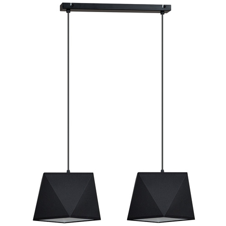 Lampa wisząca ABAŻUR 3D czarna 2pł