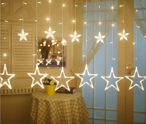 Łańcuch Swietlny Gwiazdy 2,5m B.Ciepła