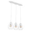 BRYLANT WHITE LAMPA WISZĄCA 3 PŁ LISTWA