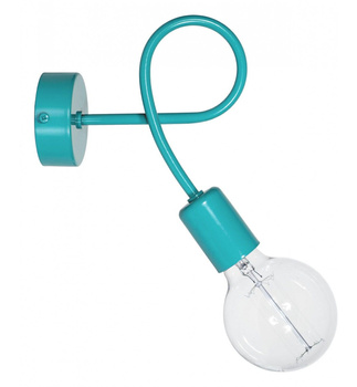 Kinkiet EDISON 1 turkusowy