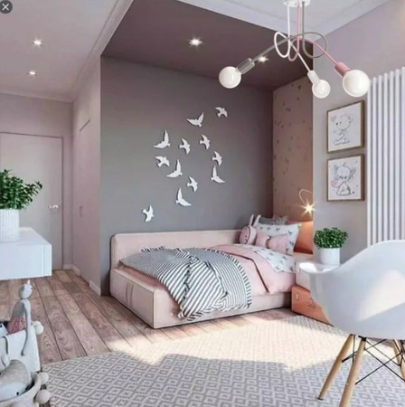 Lampa sufitowa EDISON 3 różowa