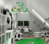 Lampa wisząca FOOTBALL ZIELONY 1