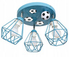 Lampa sufitowa MUNDIAL 3 DIAMOND niebieska