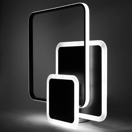 LAMPA DEKORACYJNA SUFIT 72W CZARNA + PILOT DL-F06