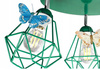 Lampa sufitowa MOTYLEK 3 ZIELONY diamond można LED