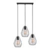 BRYLANT BLACK/CHROME LAMPA WISZĄCA 3 PŁ LISTWA
