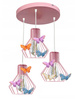 Lampa wisząca MOTYLEK BELL 3 róż