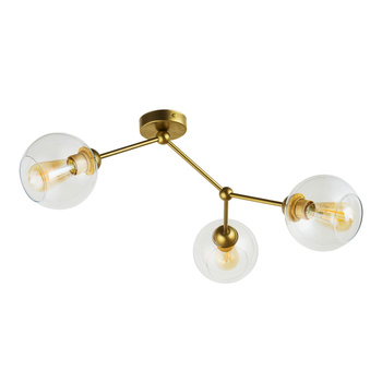 FAIRY LAMPA SUFITOWA 3 PŁ ZLOTY PROSZEK