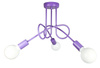Lampa wisząca EDISON 3 fiolet