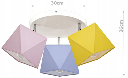 Lampa sufitowa DIAMENCIK 3 koło