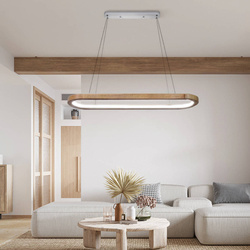 Lampa Drewniana Led 80W DL-H01 + pilot