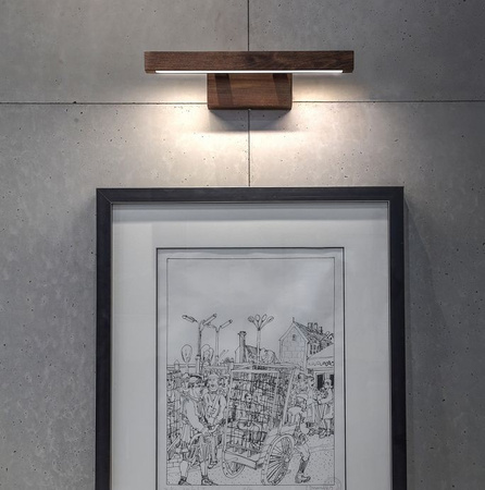 Kinkiet SMALL LED orzech drewniany