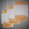 BOHO WHITE LAMPA WISZĄCA 3 PŁ LISTWA