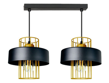 Lampa wisząca LOFT PRESTIGE 2 czarno-złota