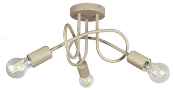 Lampa sufitowa EDISON 3 beż