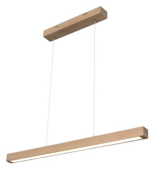 Lampa wisząca SMALL 2 LED 80 dąb drewniana