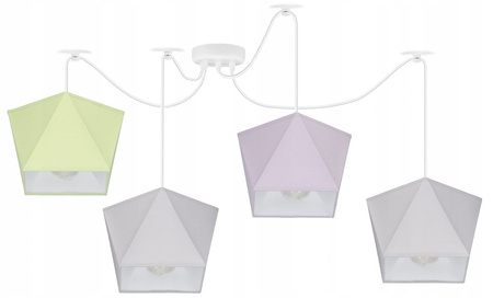 Lampa wisząca PAJĄK DIAMENCIK 4 różne kolory