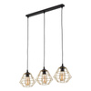 DIAMOND NEW BLACK/GOLD LAMPA WISZĄCA 3 PL LISTWA