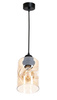 Lampa wisząca LOFT SZKŁO 1 miodowa