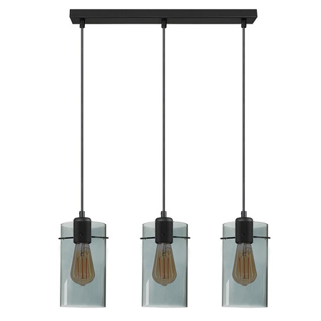 FIRENZE NEW GRAPHITE LAMPA WISZĄCA 3 PŁ LISTWA