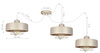 Lampa wisząca PAJĄK LOFT SPIRO 3 beż