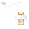 Lampa wisząca PAJĄK LOFT PRESTIGE 1 biało-złota
