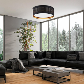 TAGO BLACK/GOLD LAMPA SUFITOWA 4 PŁ 600