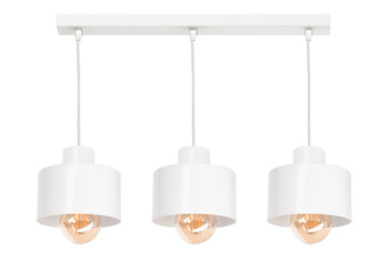 Lampa wisząca LOFT 3 biała