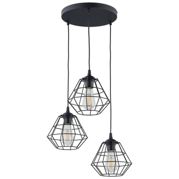 DIAMOND NEW BLACK LAMPA WISZĄCA 3 PL
