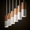 ELIT WHITE/WOOD LAMPA WISZĄCA 6 PŁ