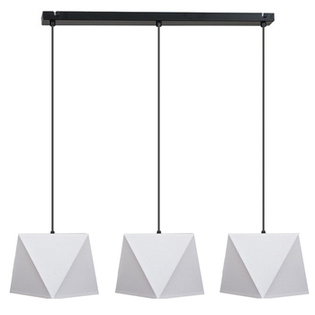 Lampa wisząca ABAŻUR 3D biały 3pł.