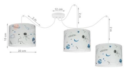 Lampa wisząca PAJĄK SAPCE 3 