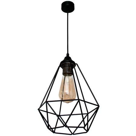 Lampa wisząca DIAMOND 1 czarny duży