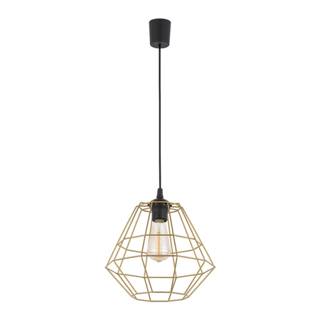 DIAMOND NEW BLACK/GOLD LAMPA WISZĄCA 1 PŁ D