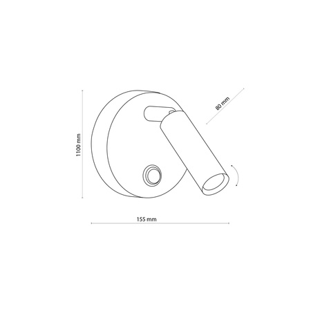 ENZO GOLD KINKIET 1 PŁ G_9