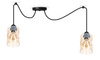 Lampa wisząca PAJĄK LOFT SZKŁO 2
