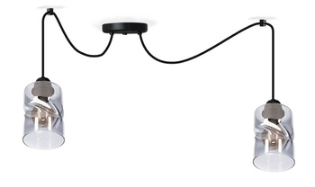 Lampa wisząca PAJĄK LOFT SZKŁO 2