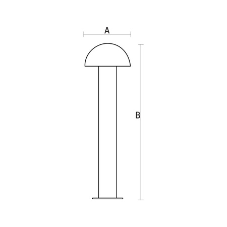 AQUATIQUE 3 LED CREE 60st 230V 9W IP44 150x500MM CW OGRODOWE