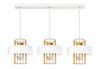Lampa wisząca LOFT PRESTIGE 3 listwa biało-złota
