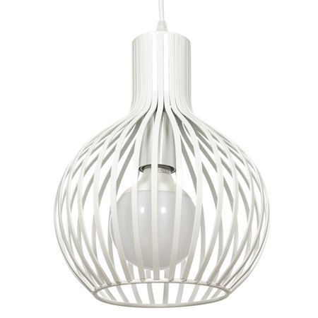 Lampa wisząca MILO 1 biała średnia