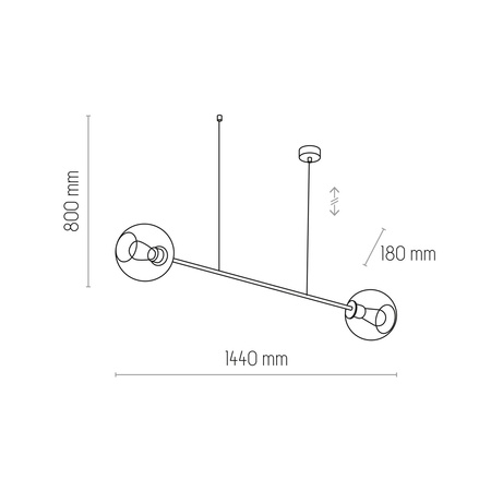 LIBRA LAMPA WISZĄCA 2 PŁ