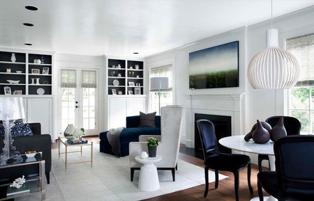 Lampa wisząca MILO 1 biała duża