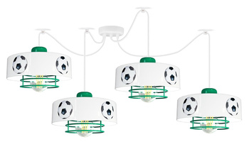 Lampa wisząca PAJĄK MUNDIAL SPIRO 4 zielony