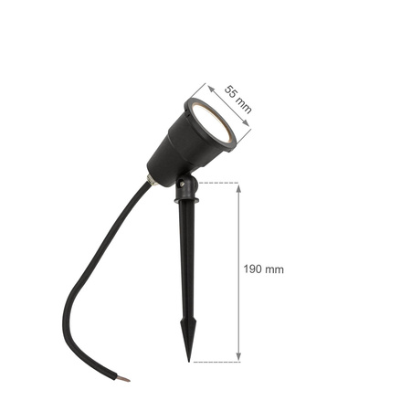 FLORI INTEGRO OGRODOWA 5W NW 230V 38st IP651 CZARNY