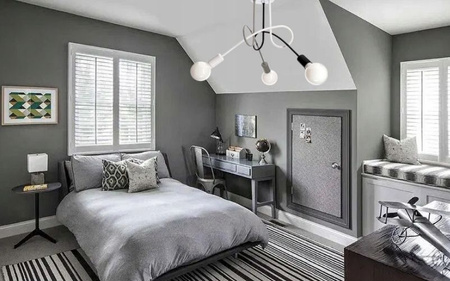 Lampa sufitowa EDISON 3 czarna mix