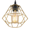 DIAMOND NEW BLACK/GOLD LAMPA WISZĄCA 1 PŁ M