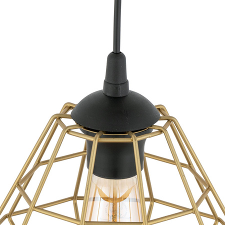 DIAMOND NEW BLACK/GOLD LAMPA WISZĄCA 1 PŁ M